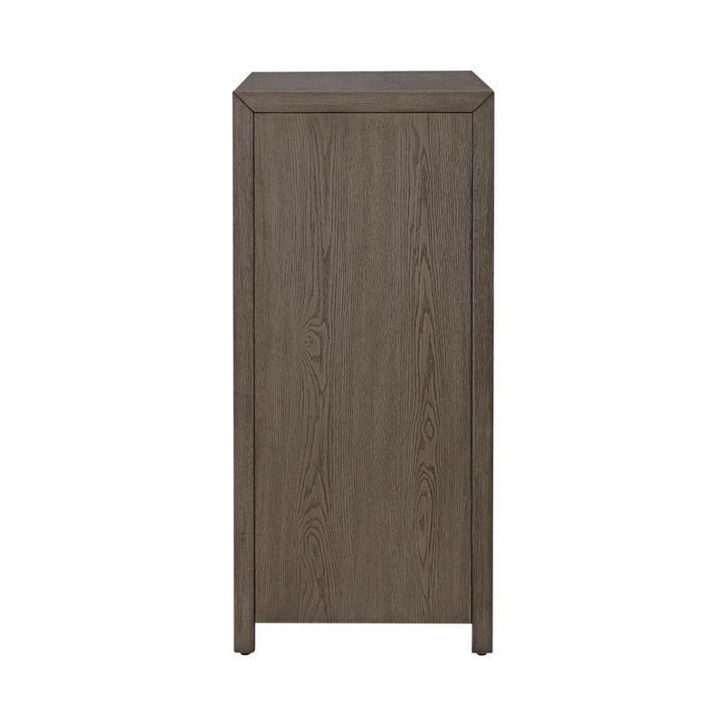 Chatfield Accent Console in Antique White with Tobacco Top EST SHIP TIME APPX 4 WEEKS