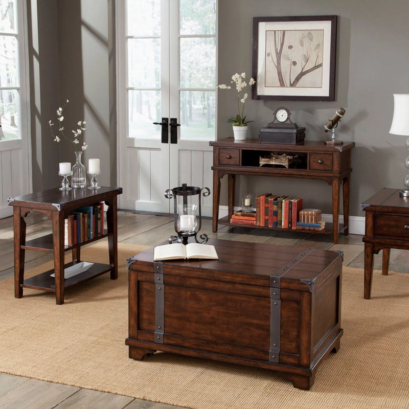 Aspen Skies End Table in Russet Brown image