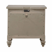 Americana Farmhouse 2 Drawer Nightstand in Dusty Taupe and Black image