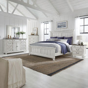 River Place King Panel Bed, Dresser & Mirror, Chest, Night Stand image
