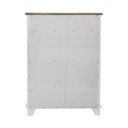River Place 6 Drawer Chest in Riverstone White and Tobacco image