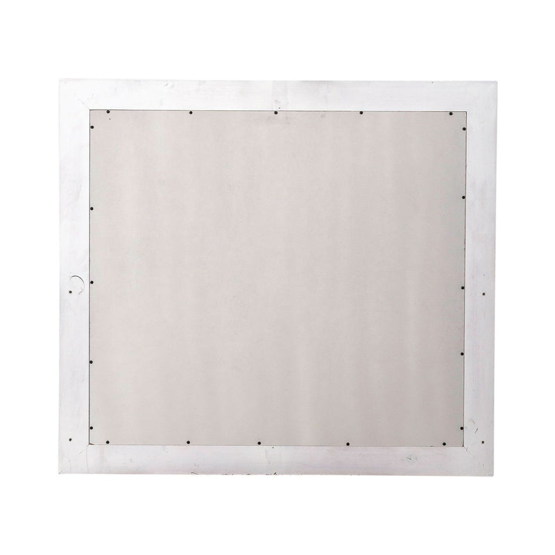River Place Mirror in Riverstone White and Tobacco image