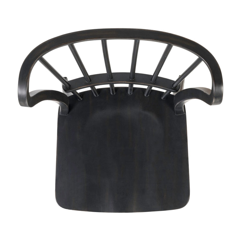 River Place Windsor Back Side Chair - Black (RTA) image