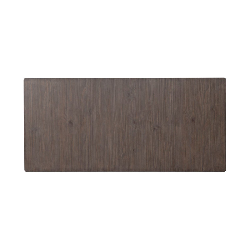 River Place Rectangular Leg Table in Riverstone White & Tobacco image