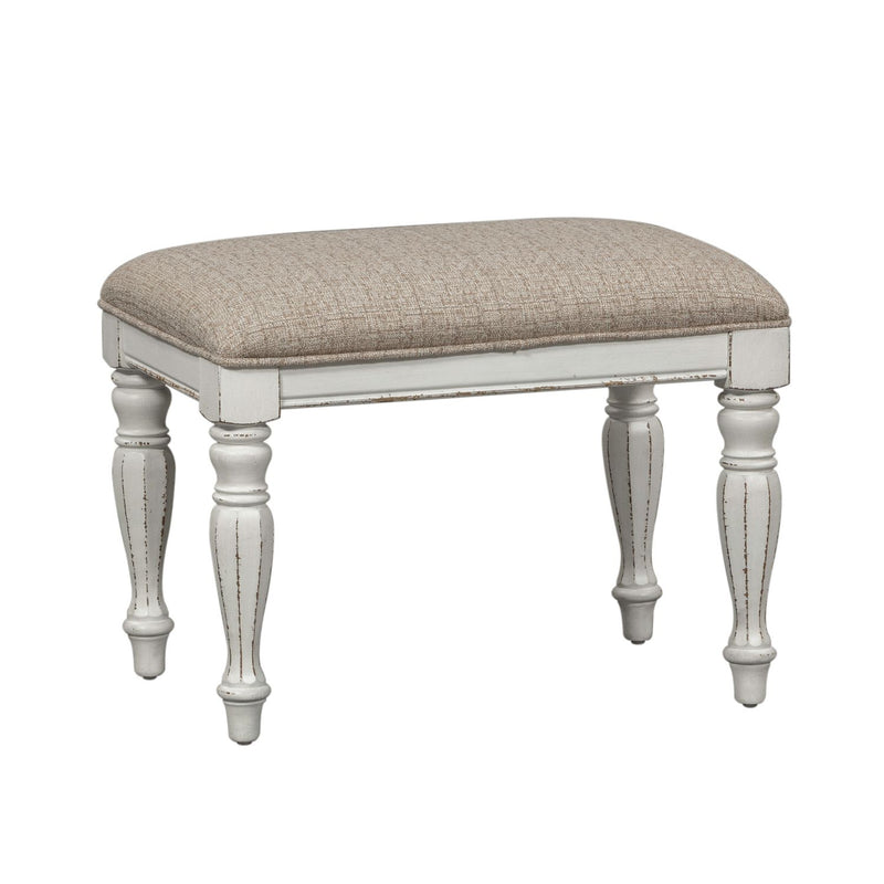 Magnolia Manor Accent Bench in Antique White image
