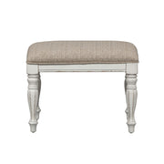 Magnolia Manor Accent Bench in Antique White image