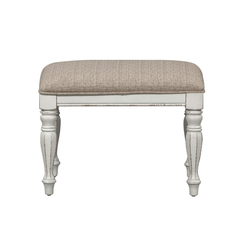 Magnolia Manor Accent Bench in Antique White image