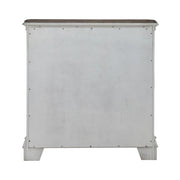 Magnolia Manor Accent Cabinet in Antique White & Weathered Bark EST SHIP TIME APPX 4 WEEKS image