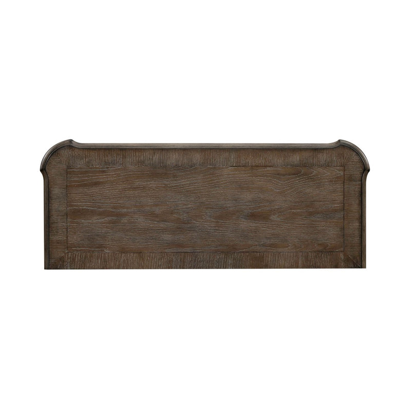 Magnolia Manor Accent Cabinet in Antique White & Weathered Bark EST SHIP TIME APPX 4 WEEKS image