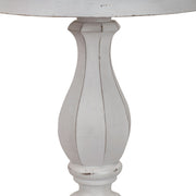 Magnolia Manor Round Accent Table in Antique White Base w/ Weathered Bark Tops image