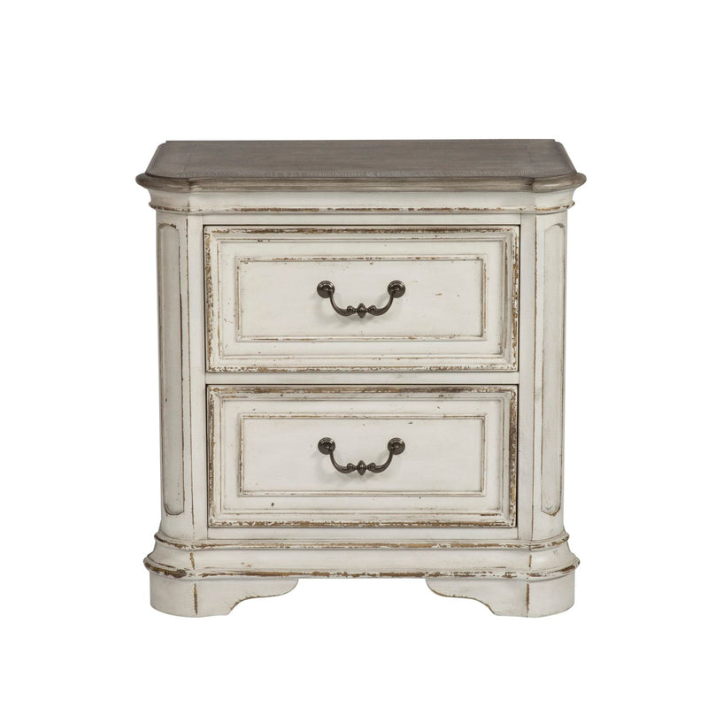 Magnolia Manor King Uph Bed, Dresser & Mirror, Chest, Night Stand