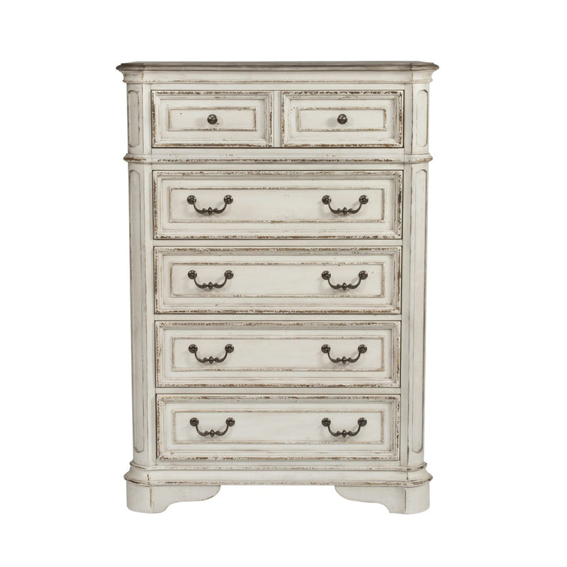 Magnolia Manor Uph Sleigh Bed, Dresser & Mirror, Chest, Night Stand image