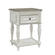 Magnolia Manor Leg Nightstand in Antique White image