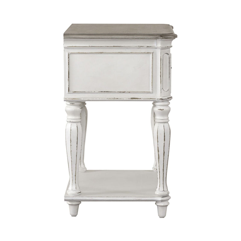 Magnolia Manor Leg Nightstand in Antique White image
