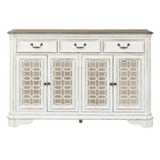 Magnolia Manor Hall Buffet in Antique White image