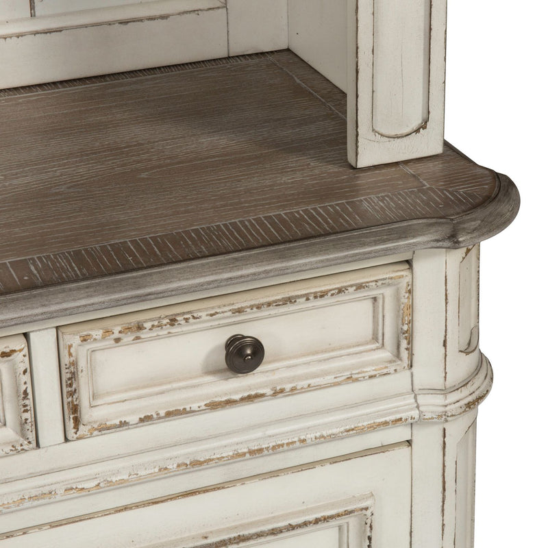 Magnolia Manor 3 Piece Desk & Hutch Set image