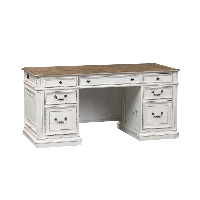 Magnolia Manor Credenza & Hutch image