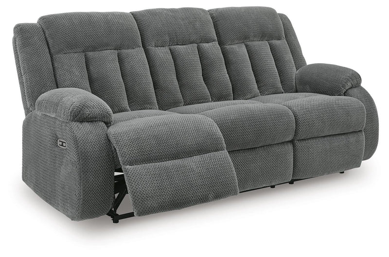 Greely Bend Power Reclining Sofa with Drop Down Table