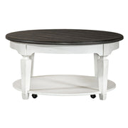 Allyson Park Round Cocktail Table in White image