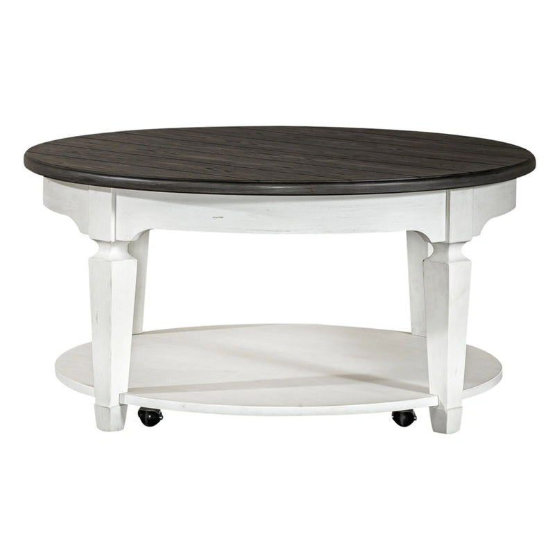 Allyson Park Round Cocktail Table in White image