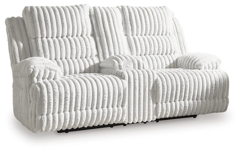 Technique Power Reclining Loveseat with Console