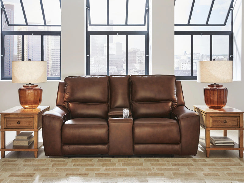 Silverbrooke Power Reclining Loveseat with Console