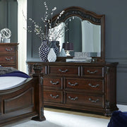 Messina Estates Poster Bed, Dresser & Mirror image