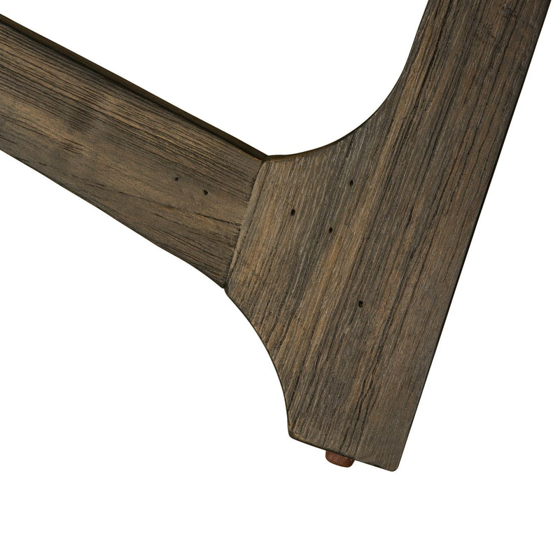 Cascade Round Cocktail Table in Wire Brush Rustic Brown