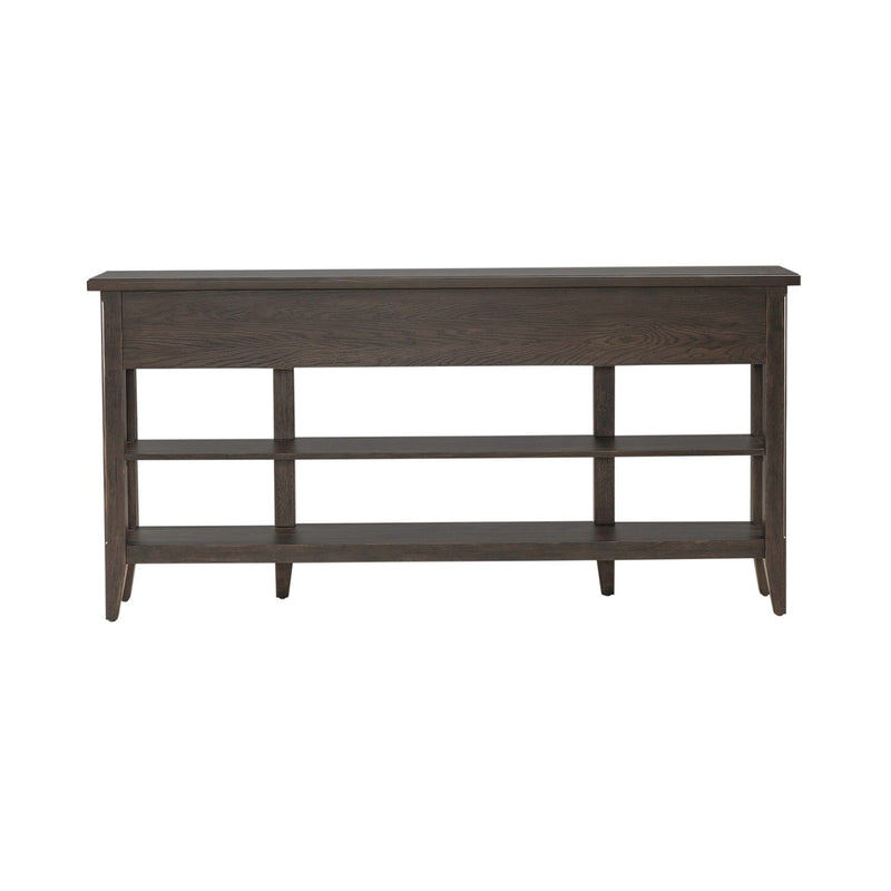 Paradise Valley Hall Console Table in Saddle Brown EST SHIP TIME APPX 4 WEEKS image