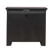 Paradise Valley 2 Door Bedside Chest with Charging Station in Saddle Brown image