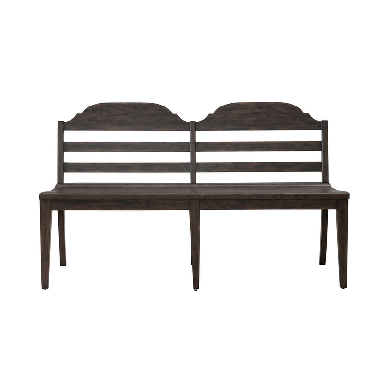 Paradise Valley Ladder Back Bench in Saddle Brown image