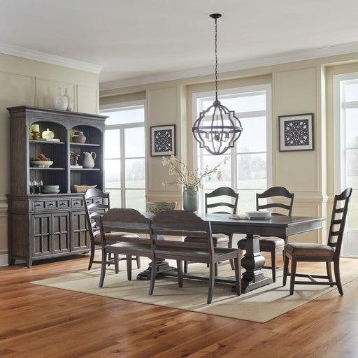 Paradise Valley 6 Piece Trestle Table Set image
