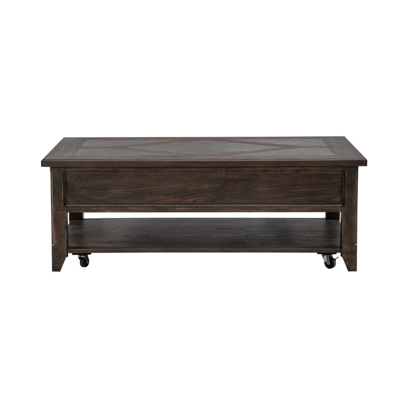 Paradise Valley Rectangular Cocktail Table in Saddle Brown image