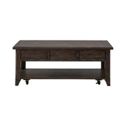 Paradise Valley Lift Top Cocktail Table in Saddle Brown image