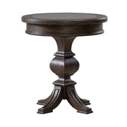 Paradise Valley Round Chairside Table in Saddle Brown image
