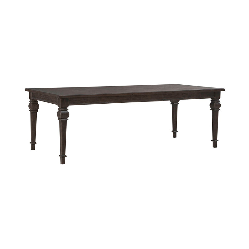 Paradise Valley Rectangular Leg Table in Saddle Brown image