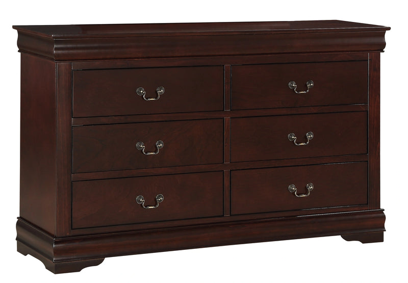 Crown Mark Furniture Louis Philip Dresser in Dark Cherry image