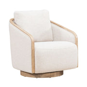 Nora Uph Swivel Accent Chair - Light Brown image