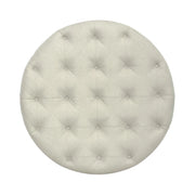 Americana Farmhouse Round Cocktail Ottoman in Dusty Taupe image