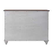 Ocean Isle Buffet in Antique White with Weathered Pine image