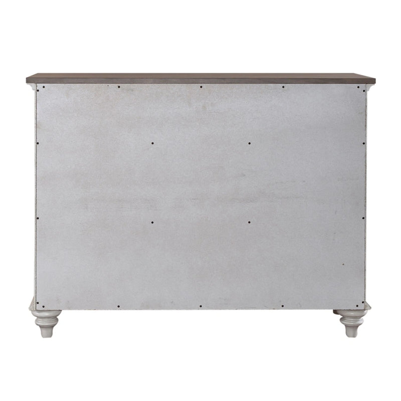 Ocean Isle Buffet in Antique White with Weathered Pine image