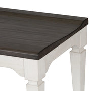 Allyson Park Wood Seat Bench in Wirebrushed White image