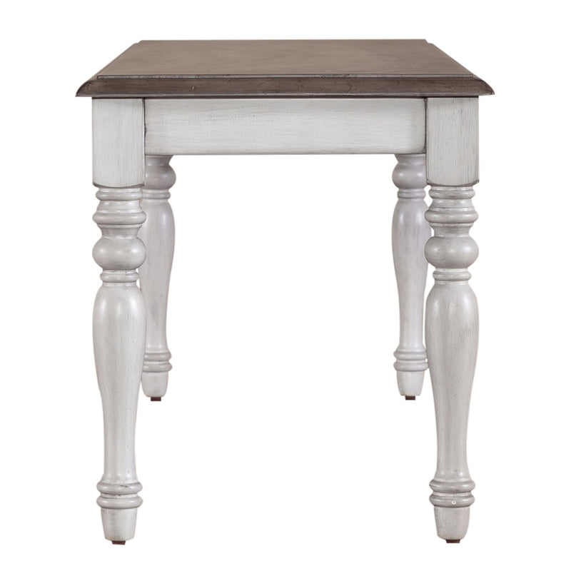 Ocean Isle Bench (RTA) in Antique White with Weathered Pine image