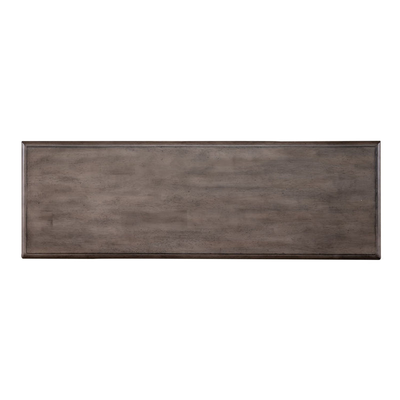 Ocean Isle Bench (RTA) in Antique White with Weathered Pine image
