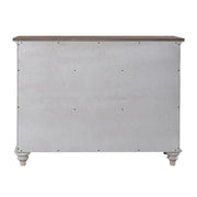Ocean Isle Buffet in Antique White with Weathered Pine image