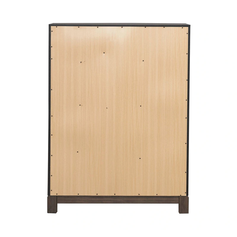 Modern Edge 5 Drawer Chest in Caffe image