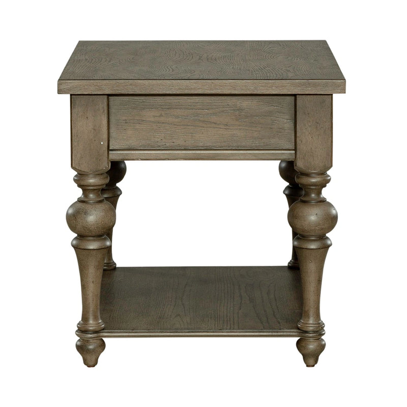 Americana Farmhouse End Table in Dusty Taupe image