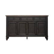 Americana Farmhouse Hall Buffet in Dusty Taupe & Black image