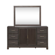 Modern Edge Dresser & Mirror image