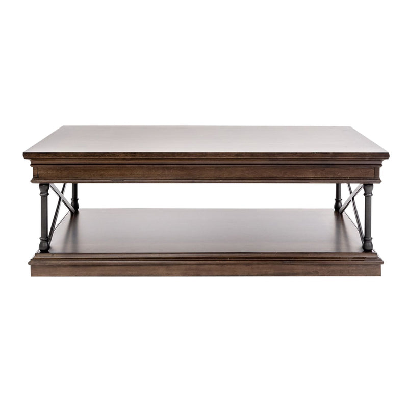 Tribeca Rectangular Cocktail Table in Cordovian Brown image